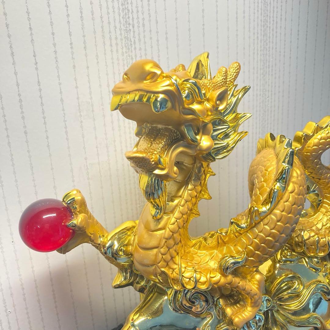 龍置物 金龍 財運 開運