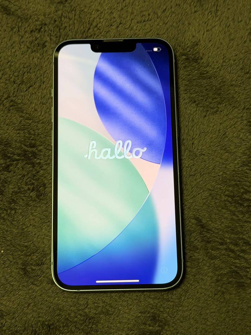【美品】iPhone14 青色 本体