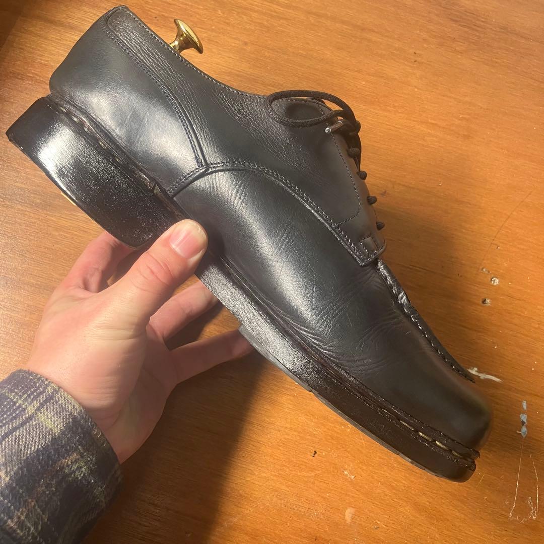 パラブーツ PARABOOT シャンボード 革靴　ネイビー　レザーシューズ