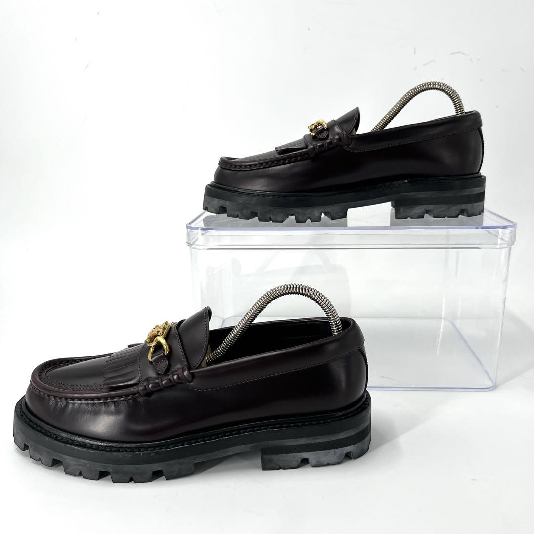 セリーヌ　ローファー　エディスリマン　バーガンディ　マーガレット　トリオンフ