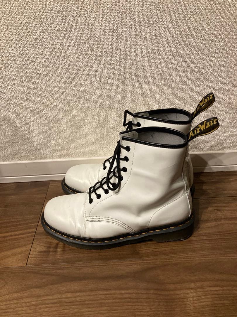 m*o様 ドクターマーチン　1460 UK9 ホワイトレザー レースアップブーツ