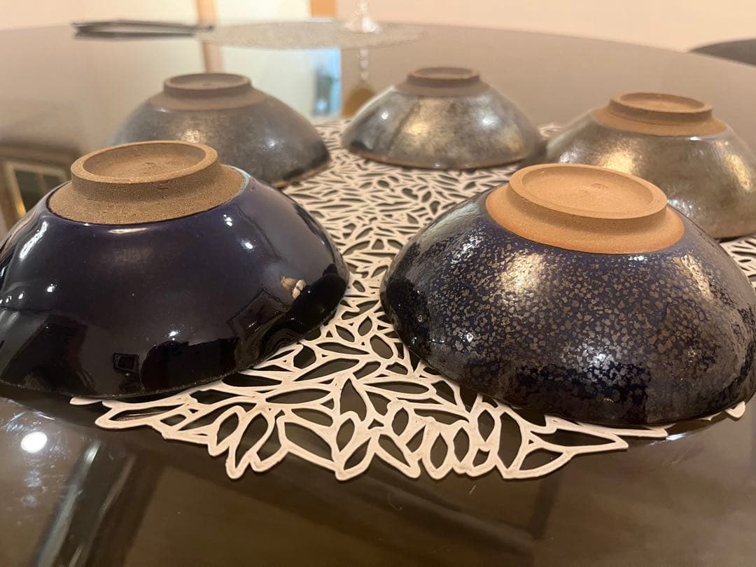 鎌田 幸二作 油滴天目等 5客セット