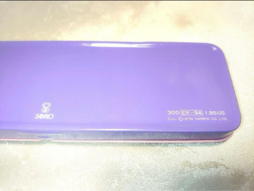 レア 1976年 初期 キキララ メタリック 筆箱 缶ペンケース サンリオ