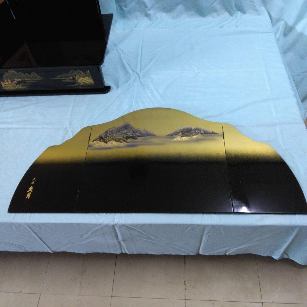 五月飾り 富岳黒屏風 平台　☆ 大幅値下げ !! ☆