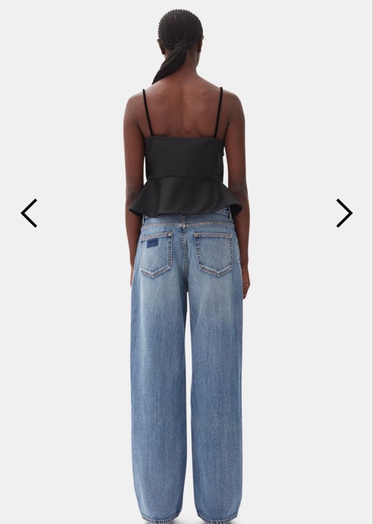 GANNI ダッチェスサテンキャミソール