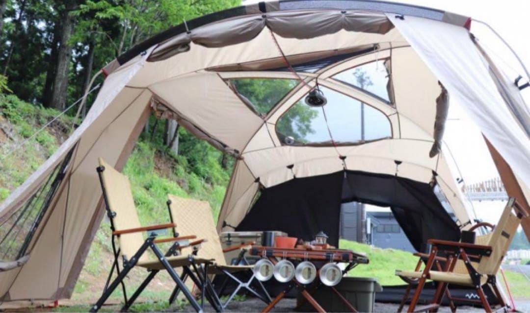 アルペンアウトドアーズ AOD3ツールームテント グランドシートマット　タープ付