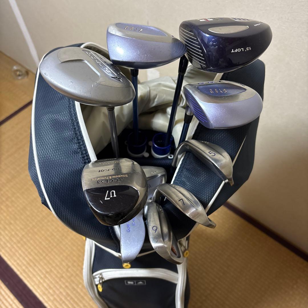 adidas キャディバッグ ネイビー　レディース用