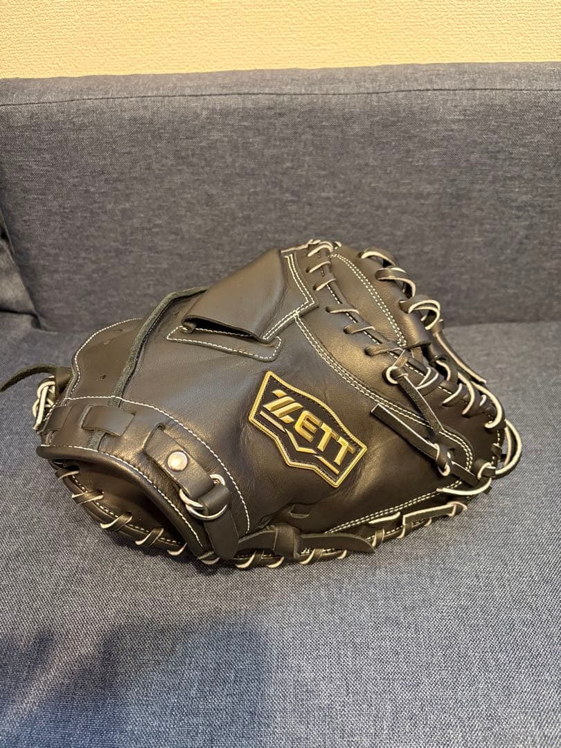 ヤ*ー様 【新品未使用】ZETT 硬式用キャッチャーミット黒ブラック
