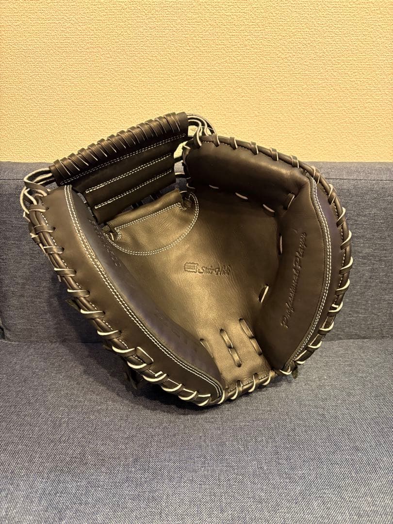 ヤ*ー様 【新品未使用】ZETT 硬式用キャッチャーミット黒ブラック