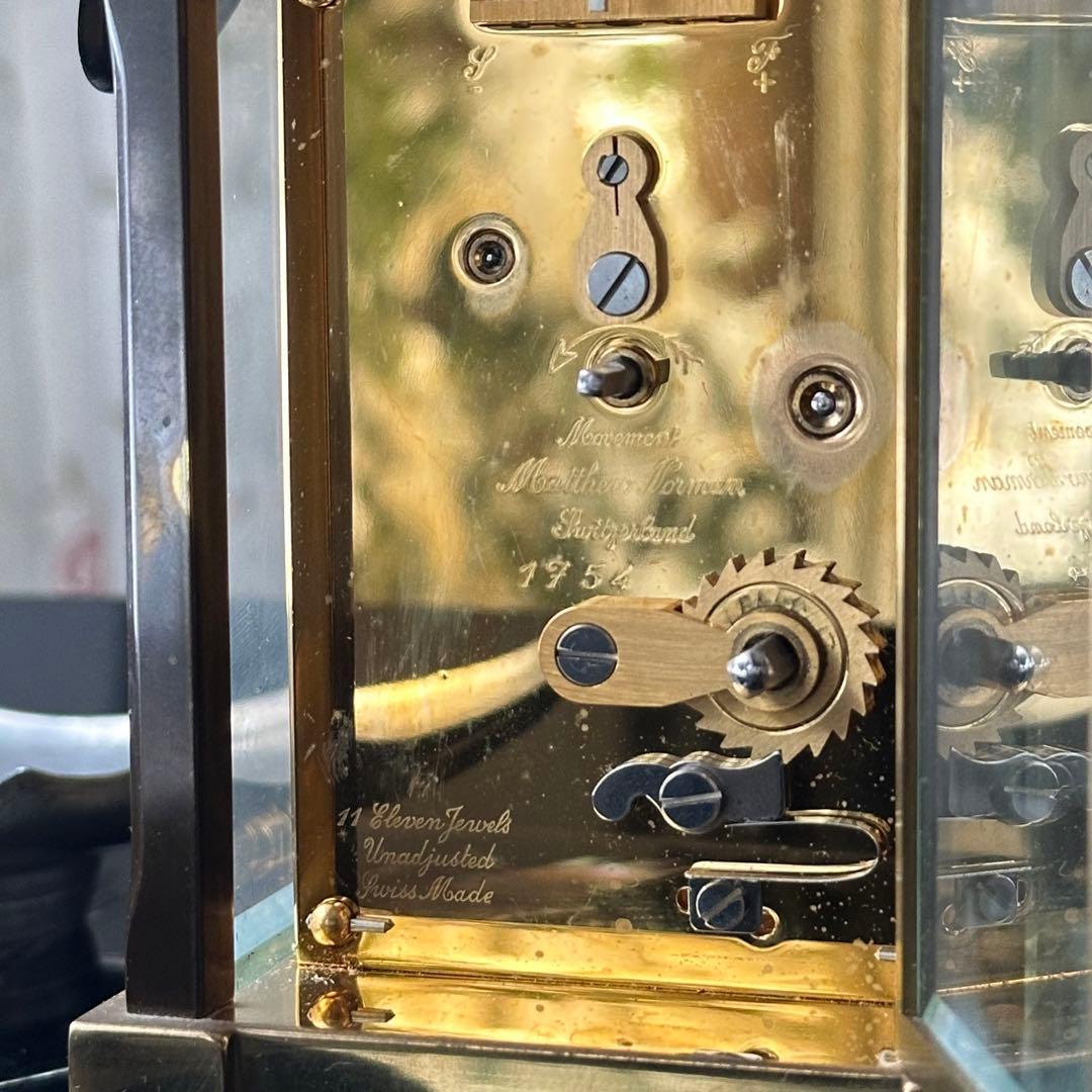 春特別価格‼️宝石王愛蔵マシューノーマン　キャリッジクロック　スイス製