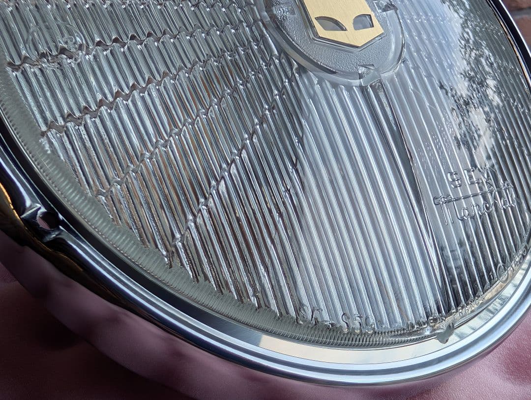 マーシャル 720 ヘッドライト リム付き クリアレンズ 金猫 キティ 箱付き