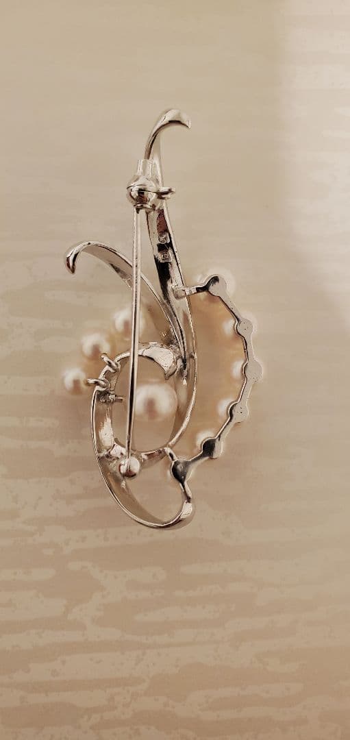 MIKIMOTO ミキモト　真珠　パール　ブローチ 10珠