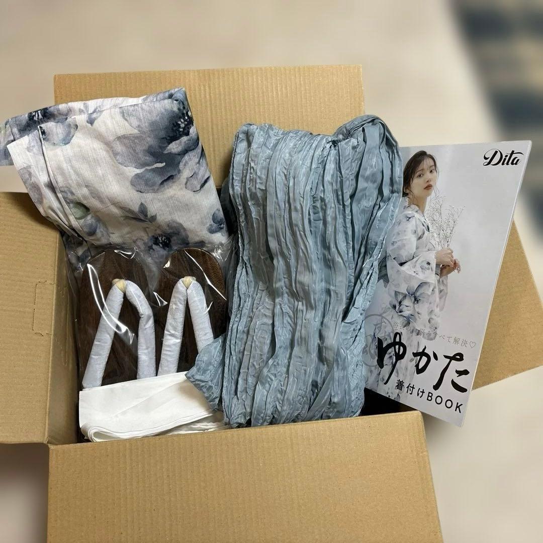 DITA 《涼風の燦々しらべ》 1人で着られる浴衣5点セット