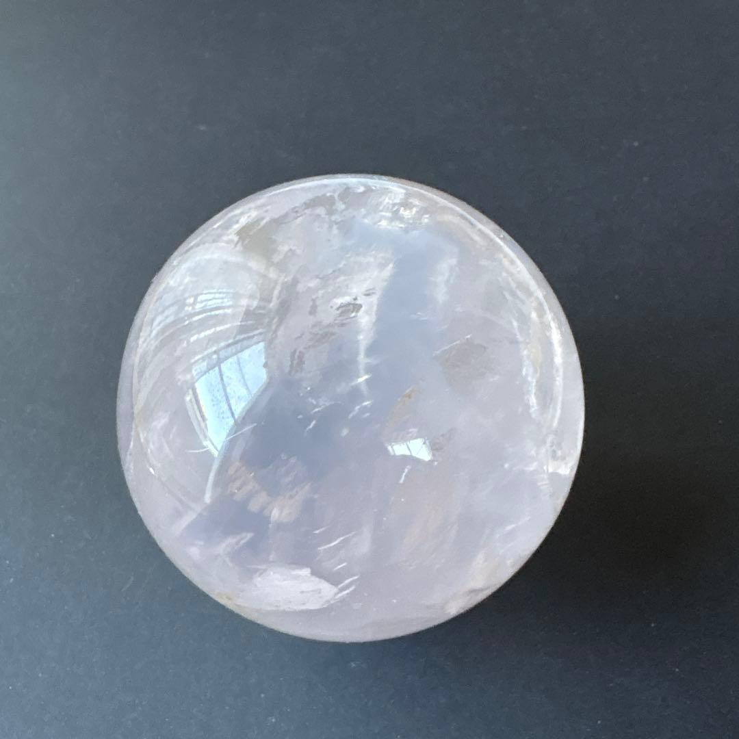 モザンビーク産　透明感！スターローズクォーツスフィア　約68.5ミリ大玉
