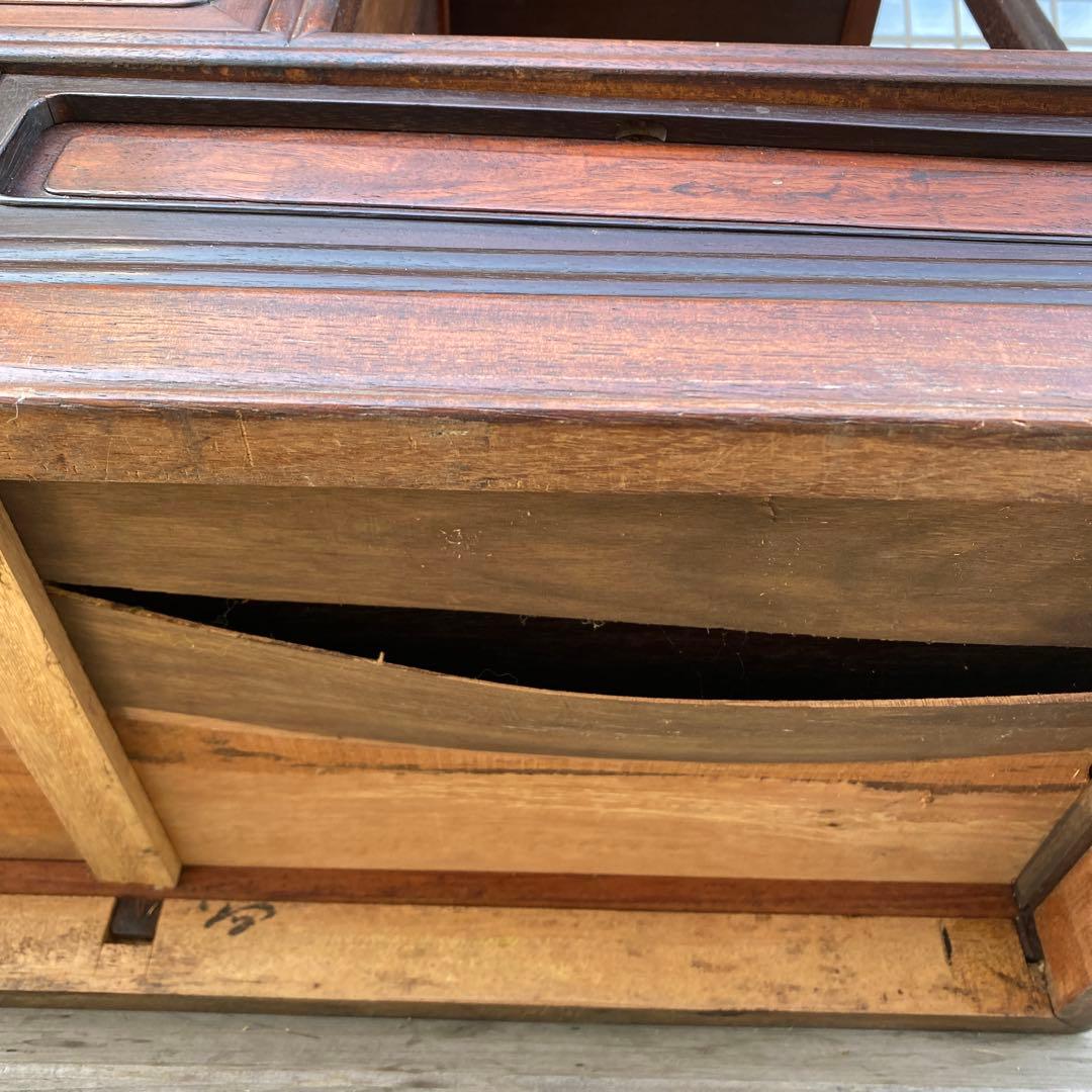 時代物 蒔絵飾り棚 紫檀 骨董品 古家具 店舗什器 箪笥 古美術