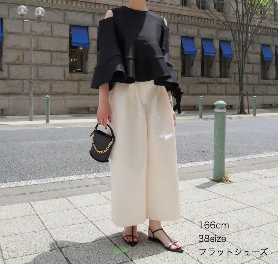 Heve サテンフレアガウチョ　38