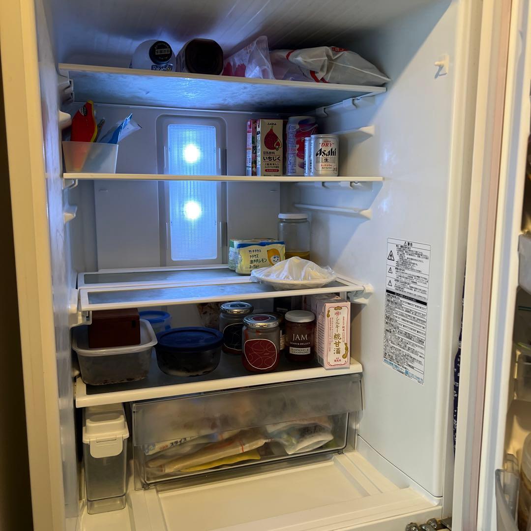 東芝 VEGETA 363L 3ドア 冷蔵庫 GR-H38SXV(ZW) 右開き