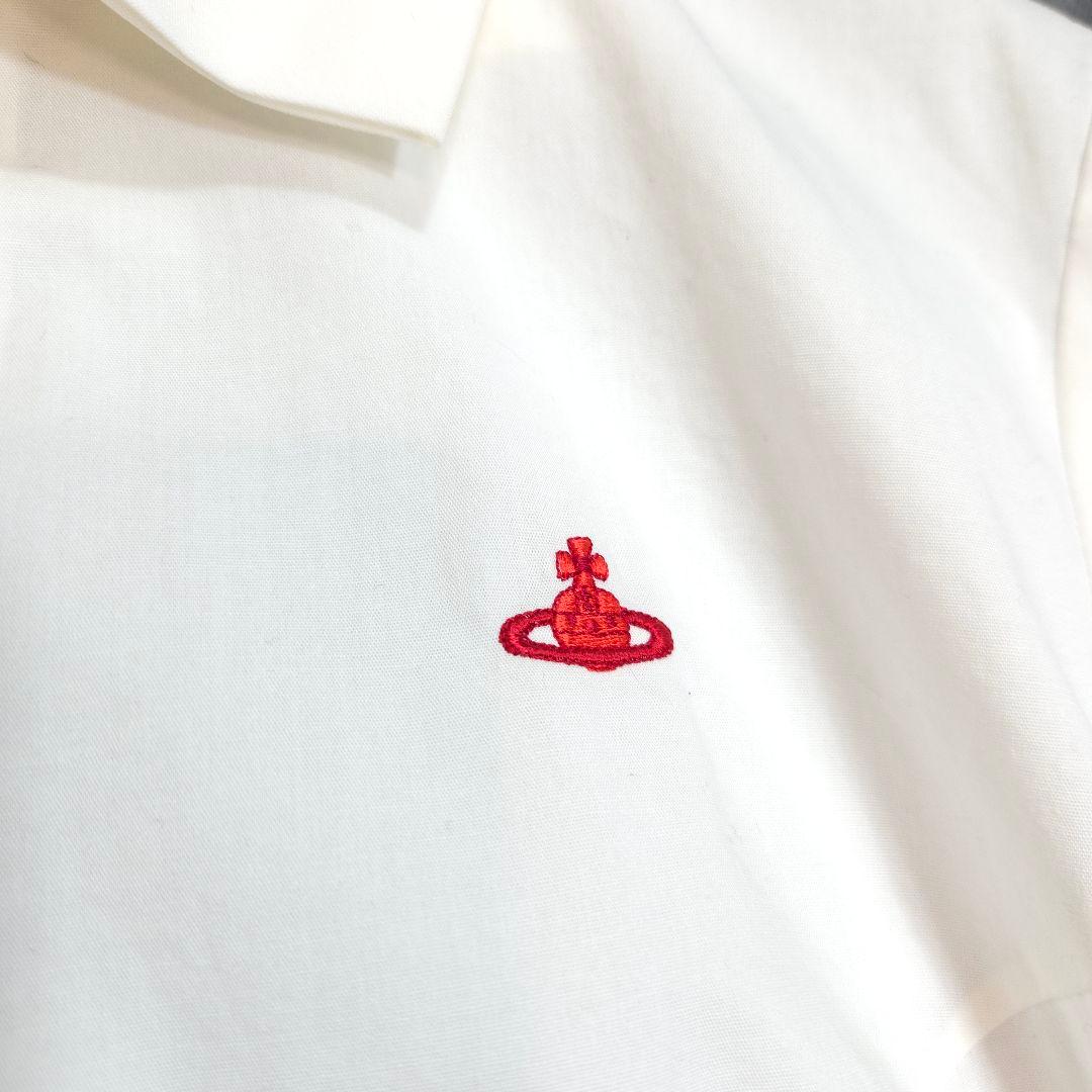 Vivienne Westwood ヴィヴィアン シャツ 長袖 刺繍 白 オーブ