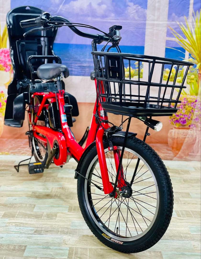 Y2486王様ギュットアニーズ⭐️16AH！子供乗せ電動アシスト自転車