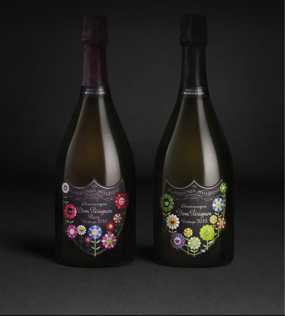 【完全新品未開封】　ドンペリニヨン村上隆限定2本セット（2015、ロゼ2010）