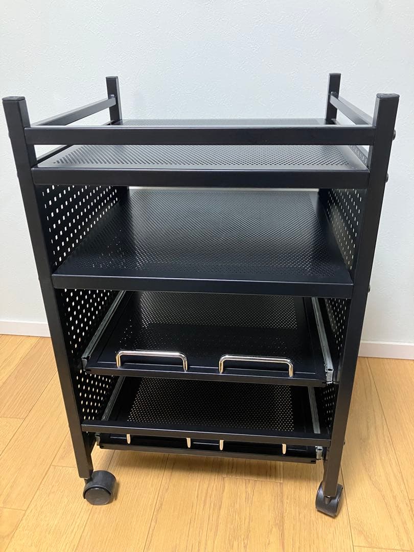 Bauhutte(バウヒュッテ) ゲーム機収納ラック BHS-380G-BK