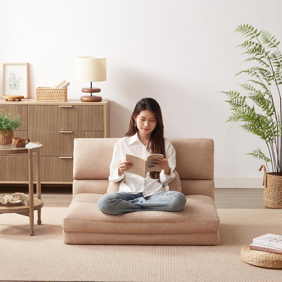 折りたたみ ソファベッド 座椅子 幅103cm 2人掛け ソファ リクライニング