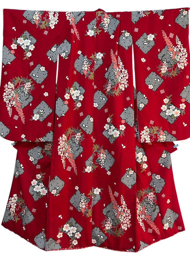 上品な色合い♡七五三　7歳　女の子　フルセット　一式　赤系