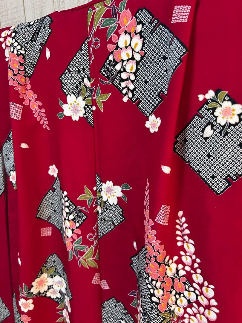 上品な色合い♡七五三　7歳　女の子　フルセット　一式　赤系