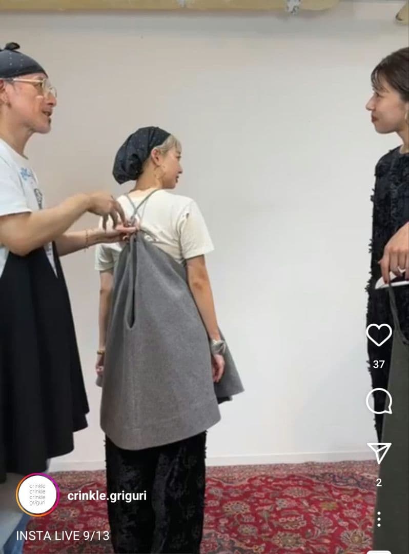 トップス crinkle crinkle crinkle MONSTER CAMISOLE