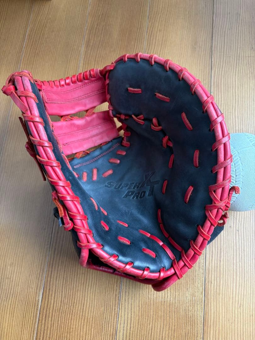 SSK ファーストミット 軟式グローブ 黒/赤