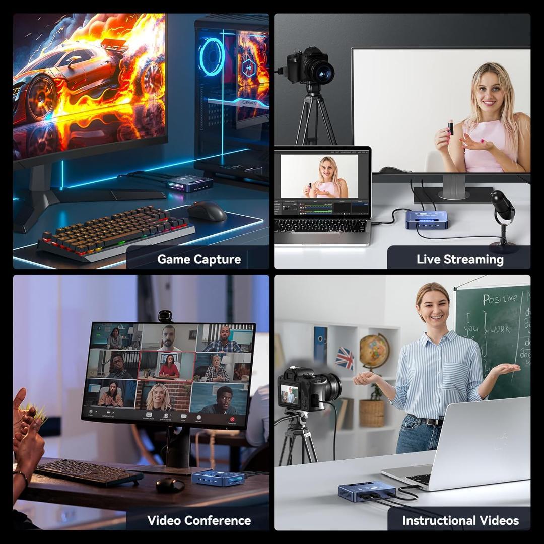 【開封済・未使用】ANYOYO HDMI キャプチャーボード 4K 60FPS