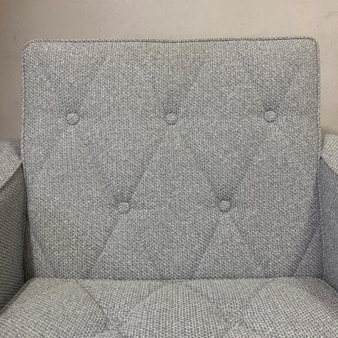 カリモク60 ロビーチェア 1シーター［廃盤カラー生地ミストグレー］難あり