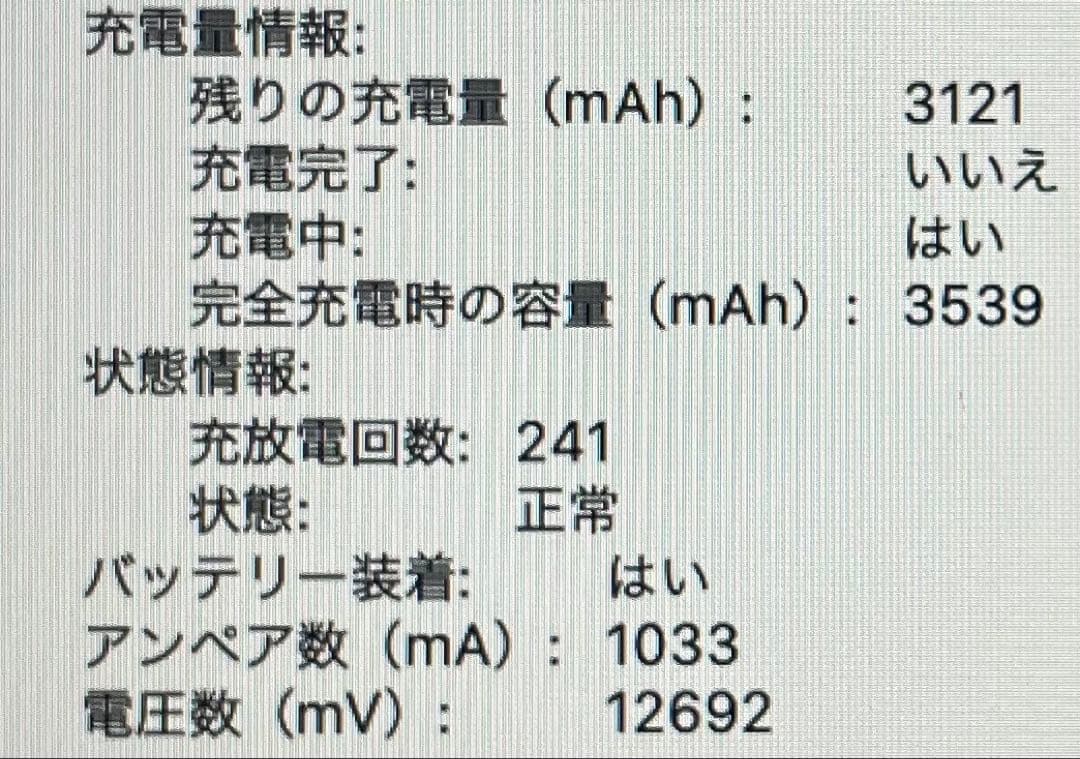 MacBook Air（13インチ / 2020年モデル / Intel）
