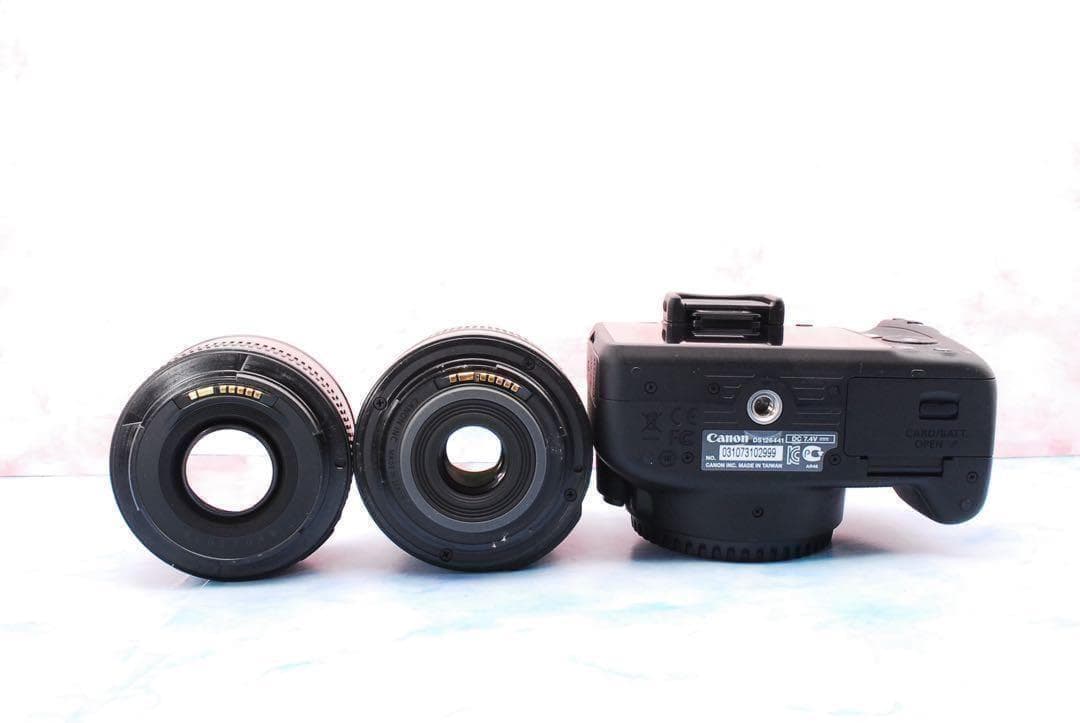 キャノン Kiss X7☆単焦点＆手ぶれ補正標準☆バッグ付☆人物撮り最適！