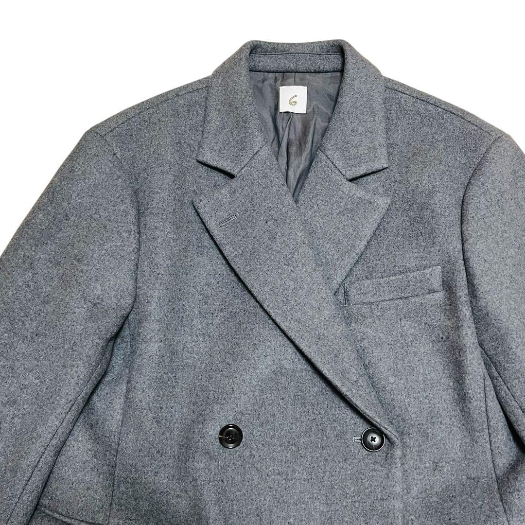 美品✨　6 ROKU ロク　メルトン ジャケット コート グレー