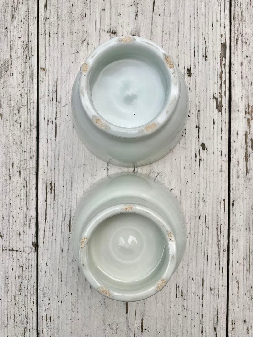 【新品未使用】　亀田大介　白磁高台飯椀　茶碗　小鉢　2個セット　作家もの　李朝