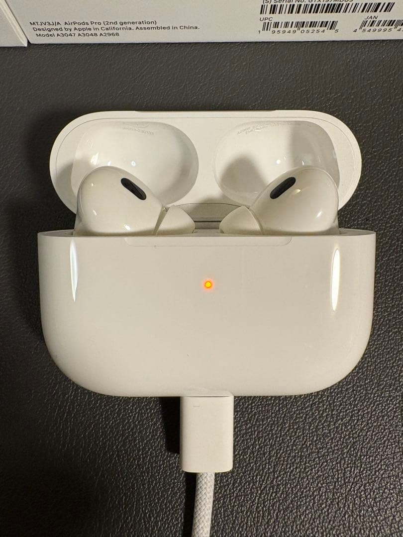 AirPods Pro2本体（USB-C）ケース箱有り/ケーブル付【美品】