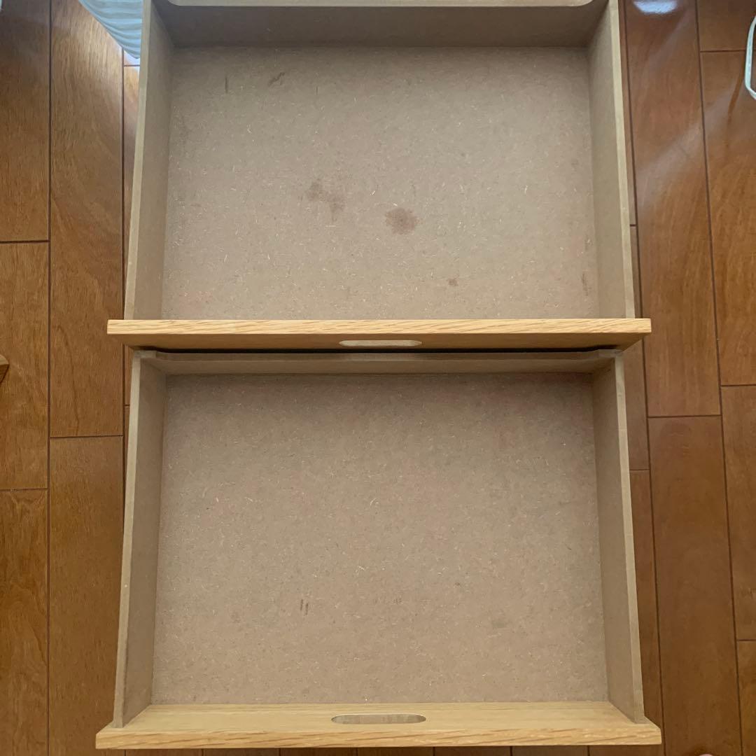 無印良品　スタッキングシェルフ オーク材 2段×2列