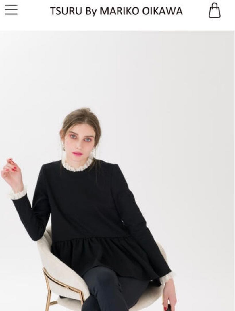 バ*川様 美品 ツルバイマリコオイカワ トップス クイーニー