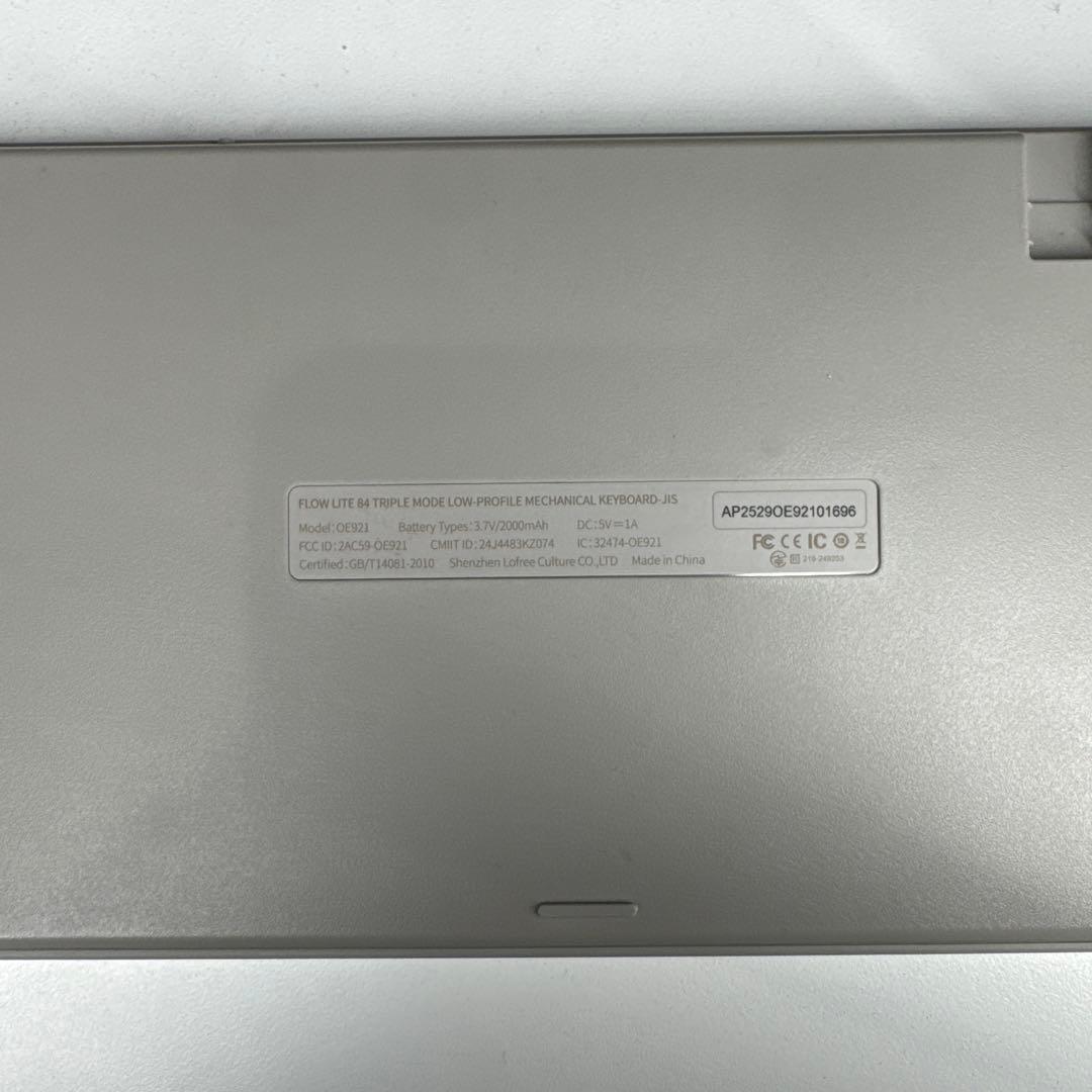 キーボード Lofree Japan Flow Lite JIS