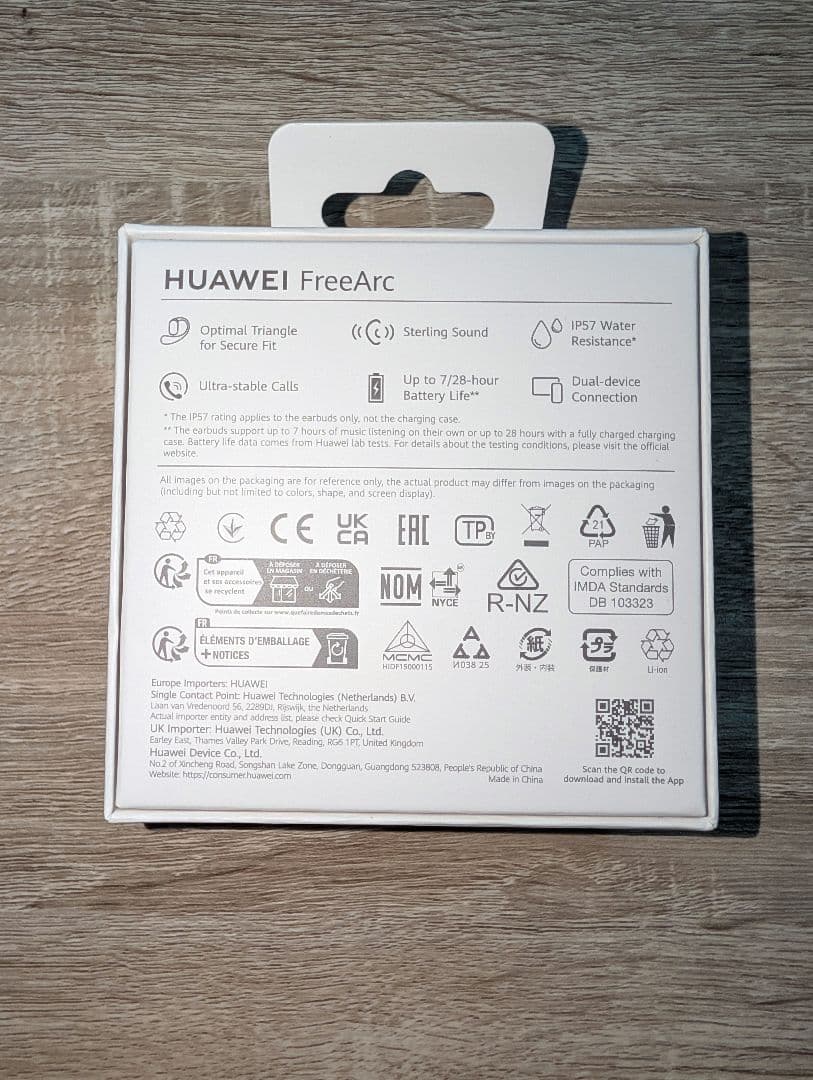 HUAWEI FreeArc ワイヤレスイヤホン ホワイト