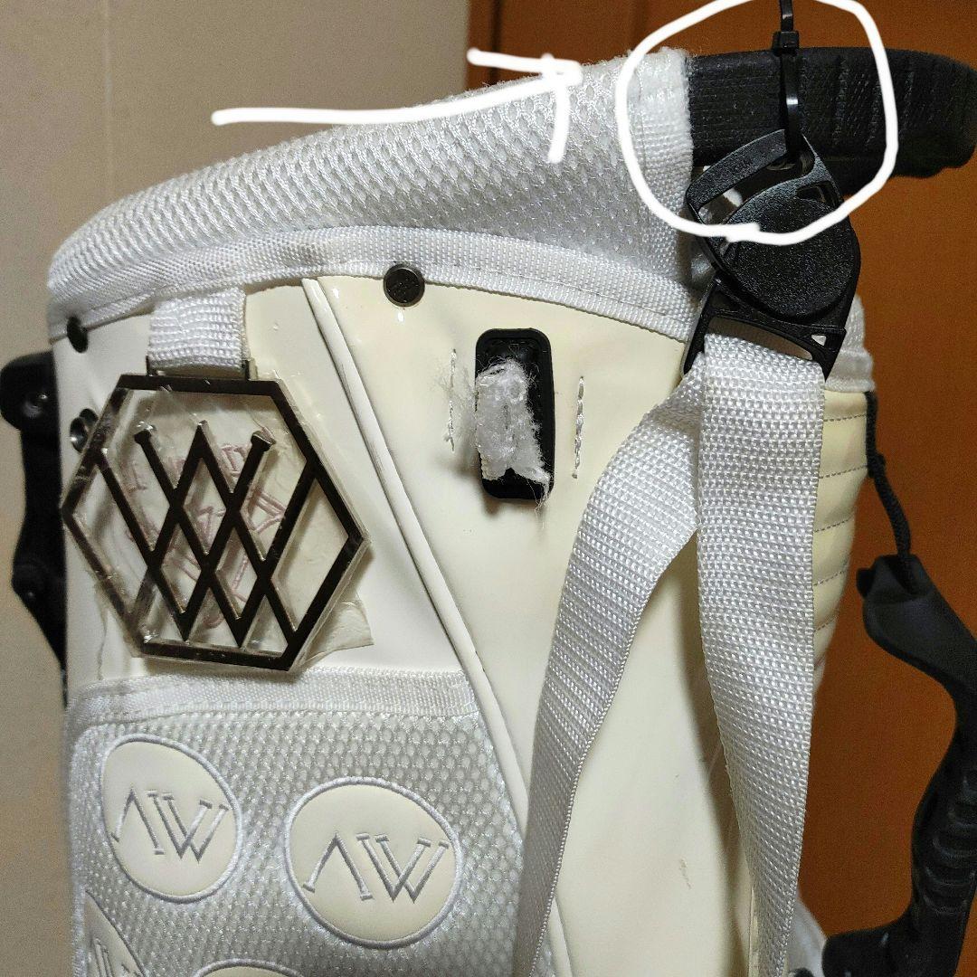 A NEW GOLF★アニューゴルフ★スタンド式キャディバッグ★ホワイト×ピンク