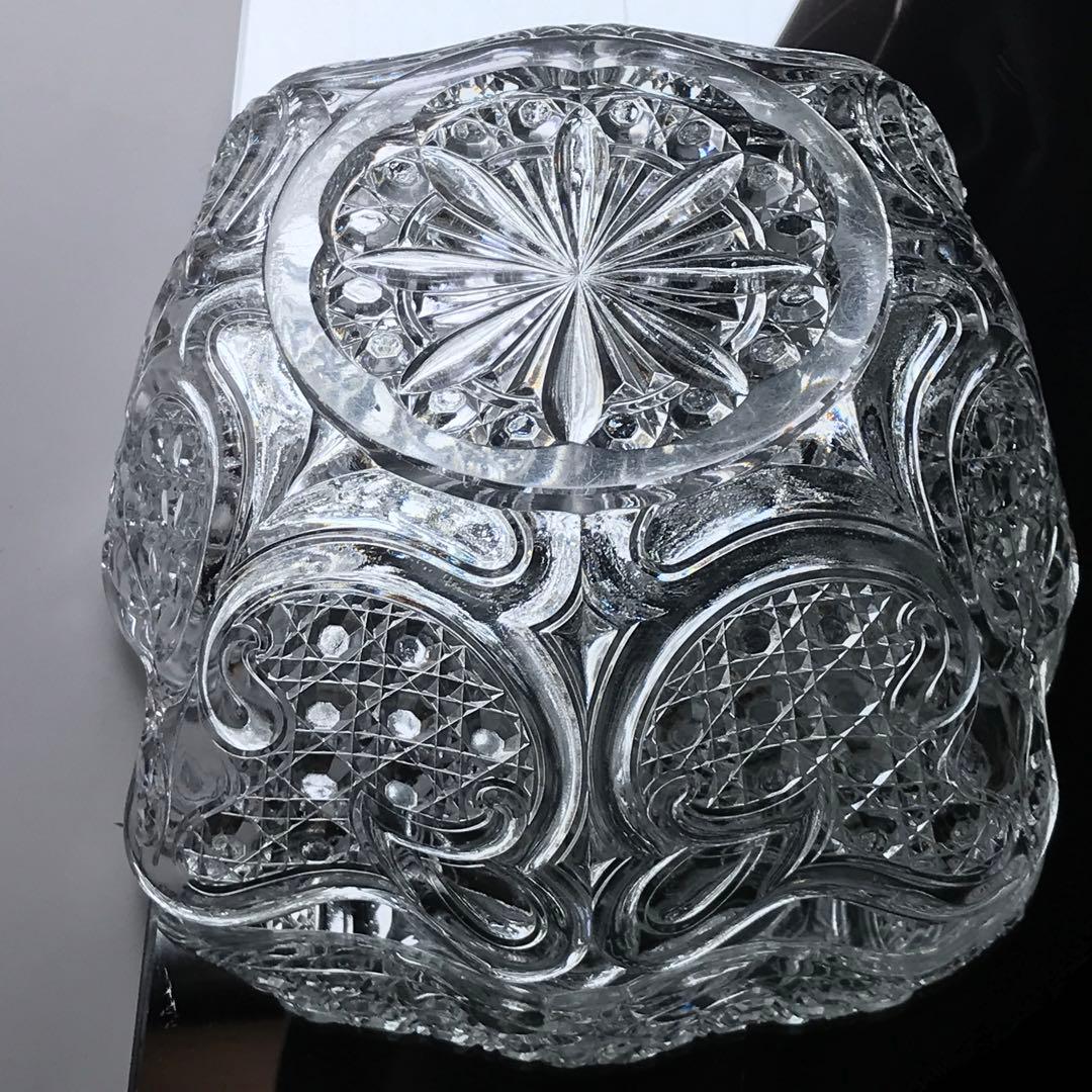 オールドバカラBaccarat極上ボウル★ダイヤモンドとアール・ヌーヴォーの曲線