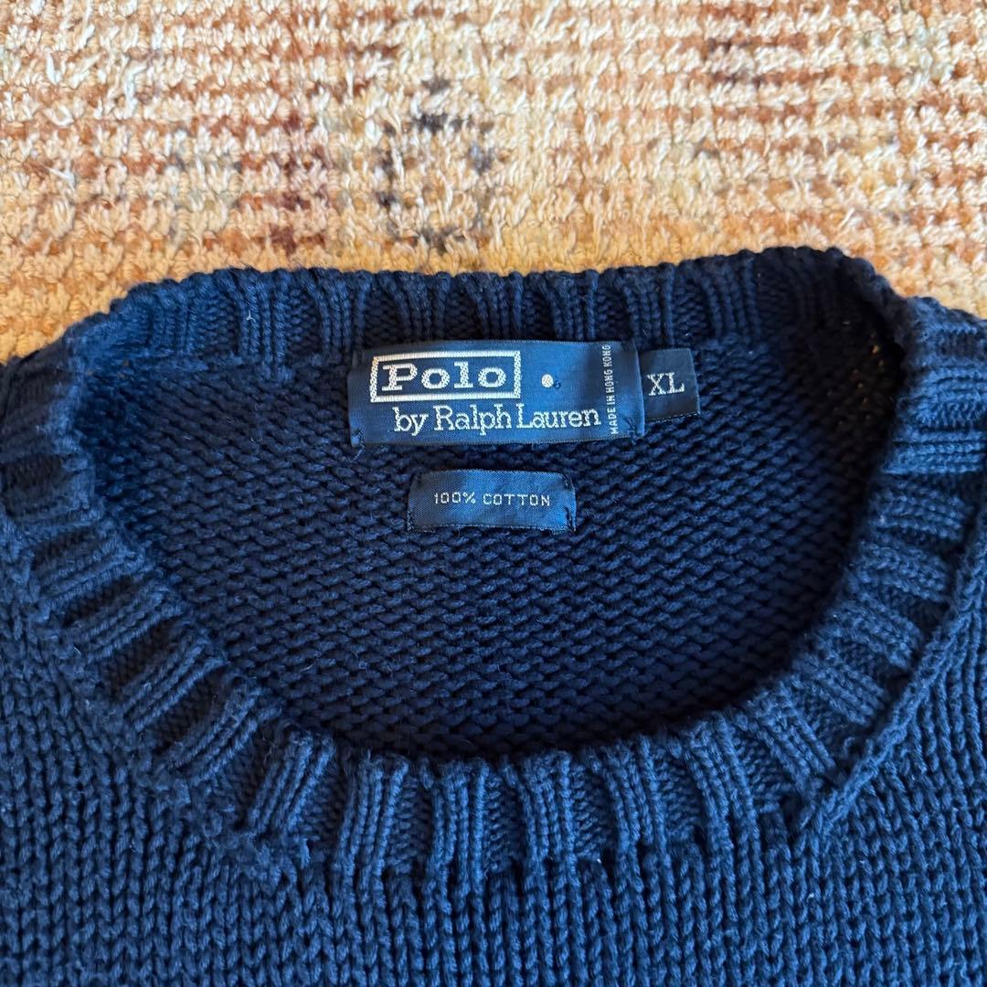 Polo by Ralph Lauren ネイビーセーター XL 90s