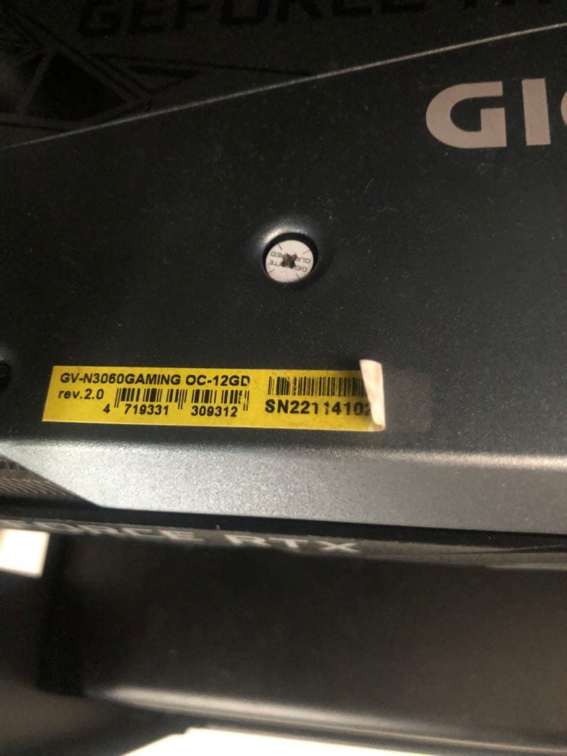 グラフィックボード・グラボ・ビデオカード GIGABYTE GEFORCE RTX 3060 gaming oc 12gb