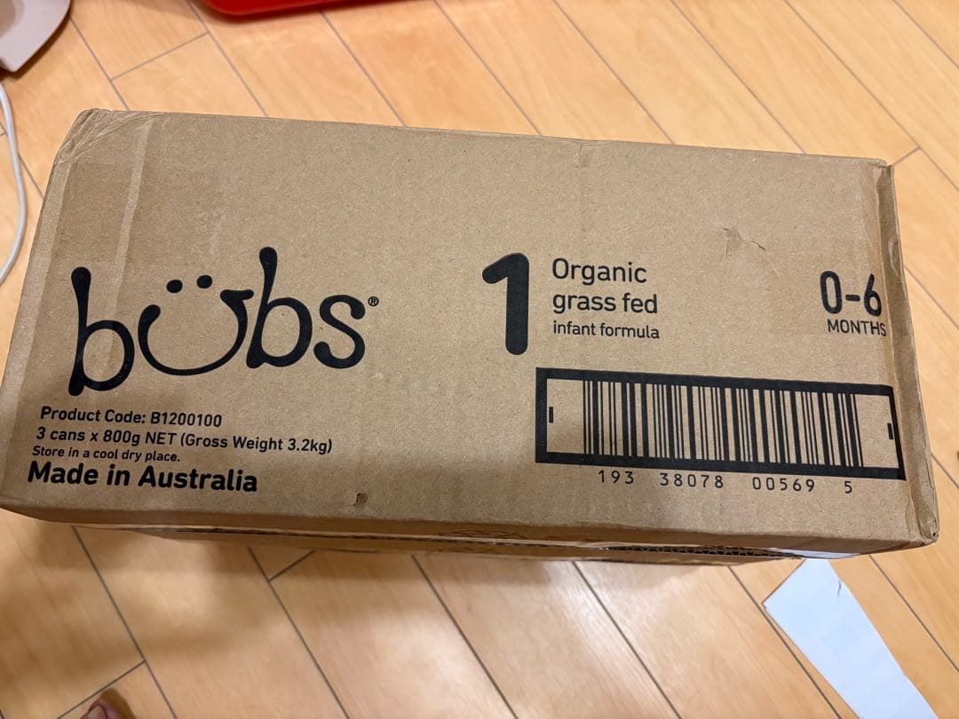 バブズオーガニックグラスフェッド粉ミルク 6缶セット