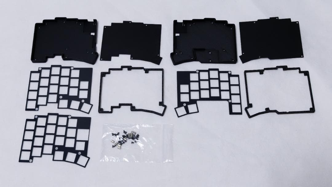 無線分割キーボード roBaish-m-R minimal-keys ガスケット