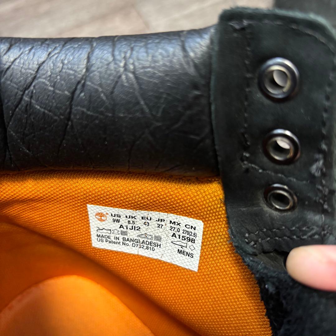 【Timberland】27㎝ 6インチブーツ ブラック