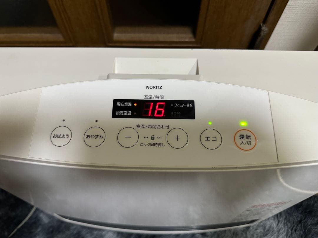 ②ノーリツ　ガスファンヒーター GFH-4003S都市ガス用　ホース付1週間保証