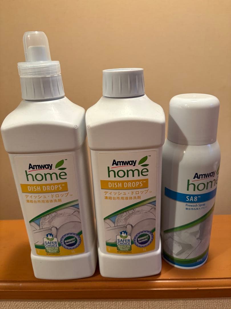 アムウェイ蒸し器、フライパン（蓋付き）、包丁４種、洗剤等　まとめ売り